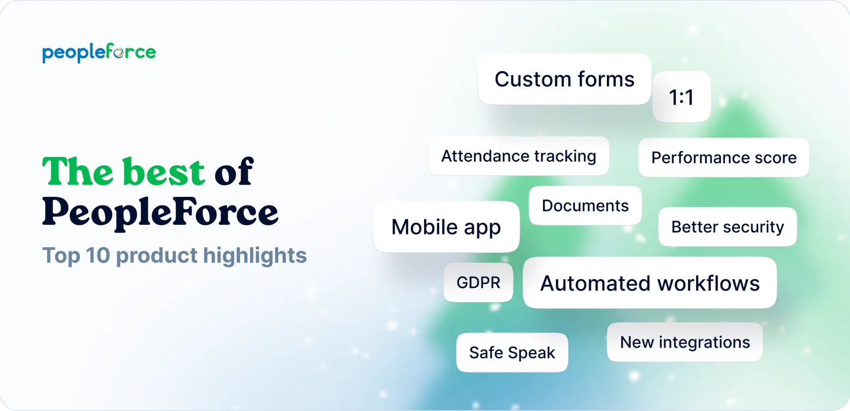 PeopleForce Wrapped 2023 is here! Years top 10 product highlights