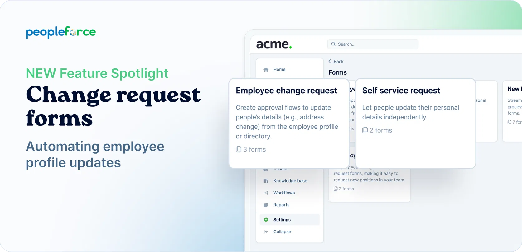 Introducing two new forms for automating employee profile updates