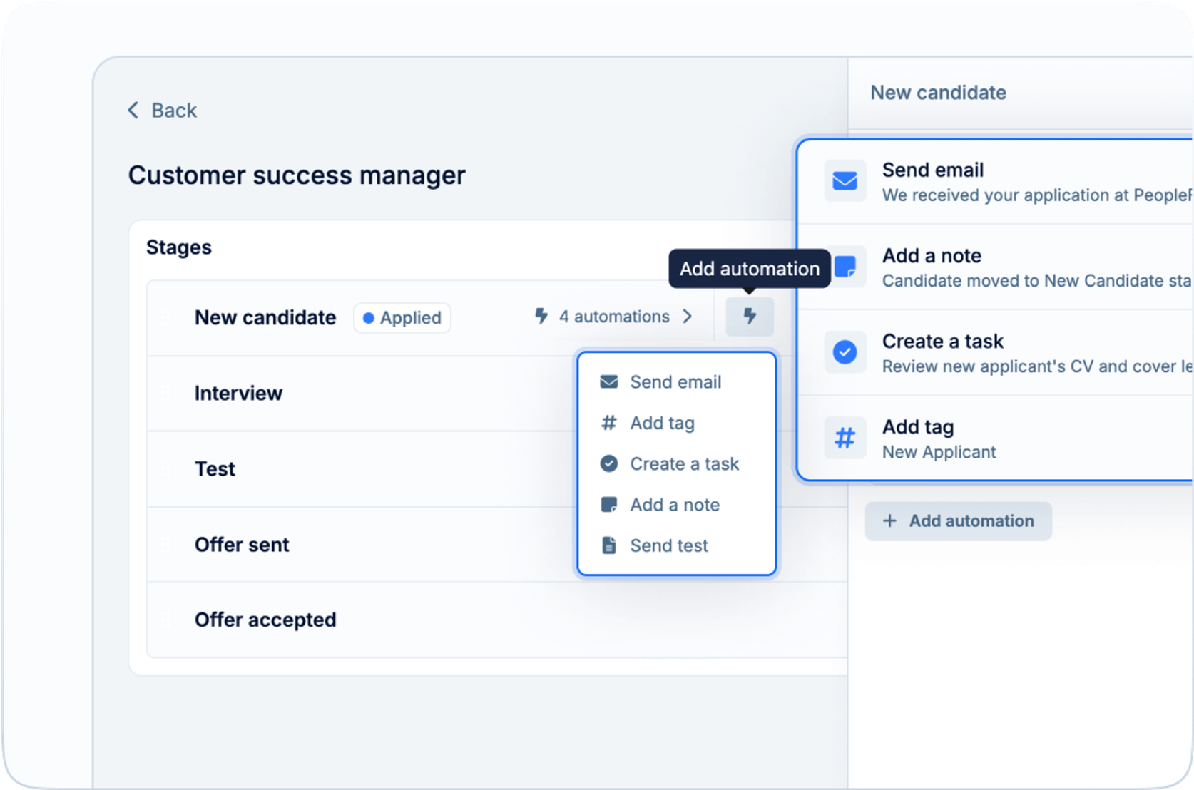 Recruit Automations in PeopleForce