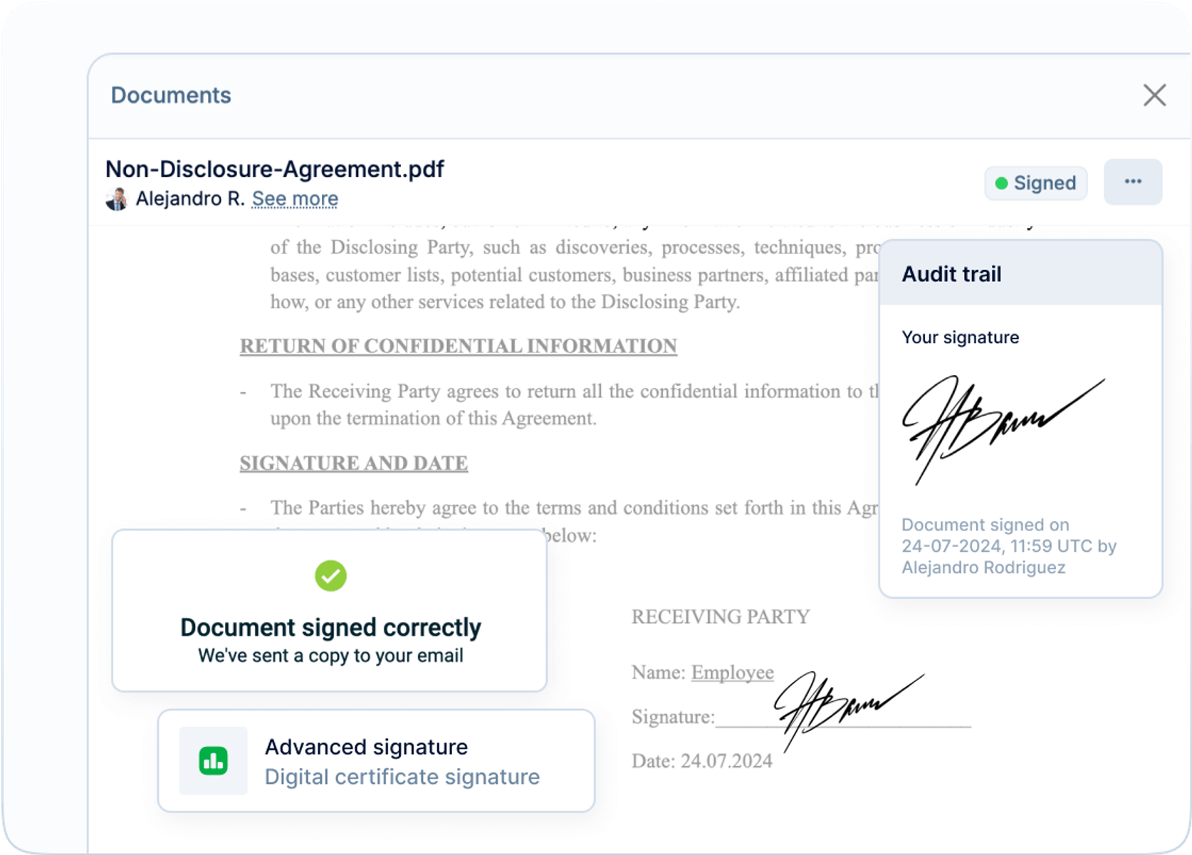 Safe and secure signatures