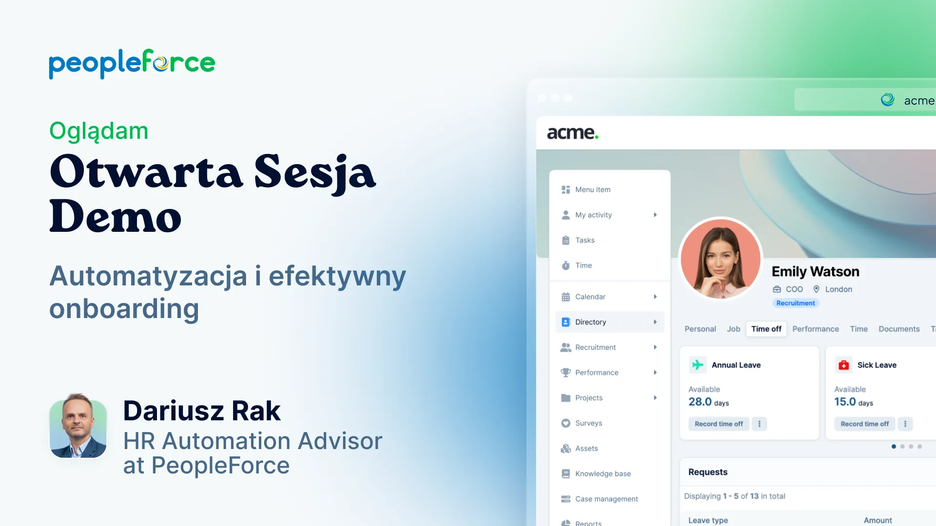 Otwarta Sesja Demo o automatyzacji i efektywnym onboardingu