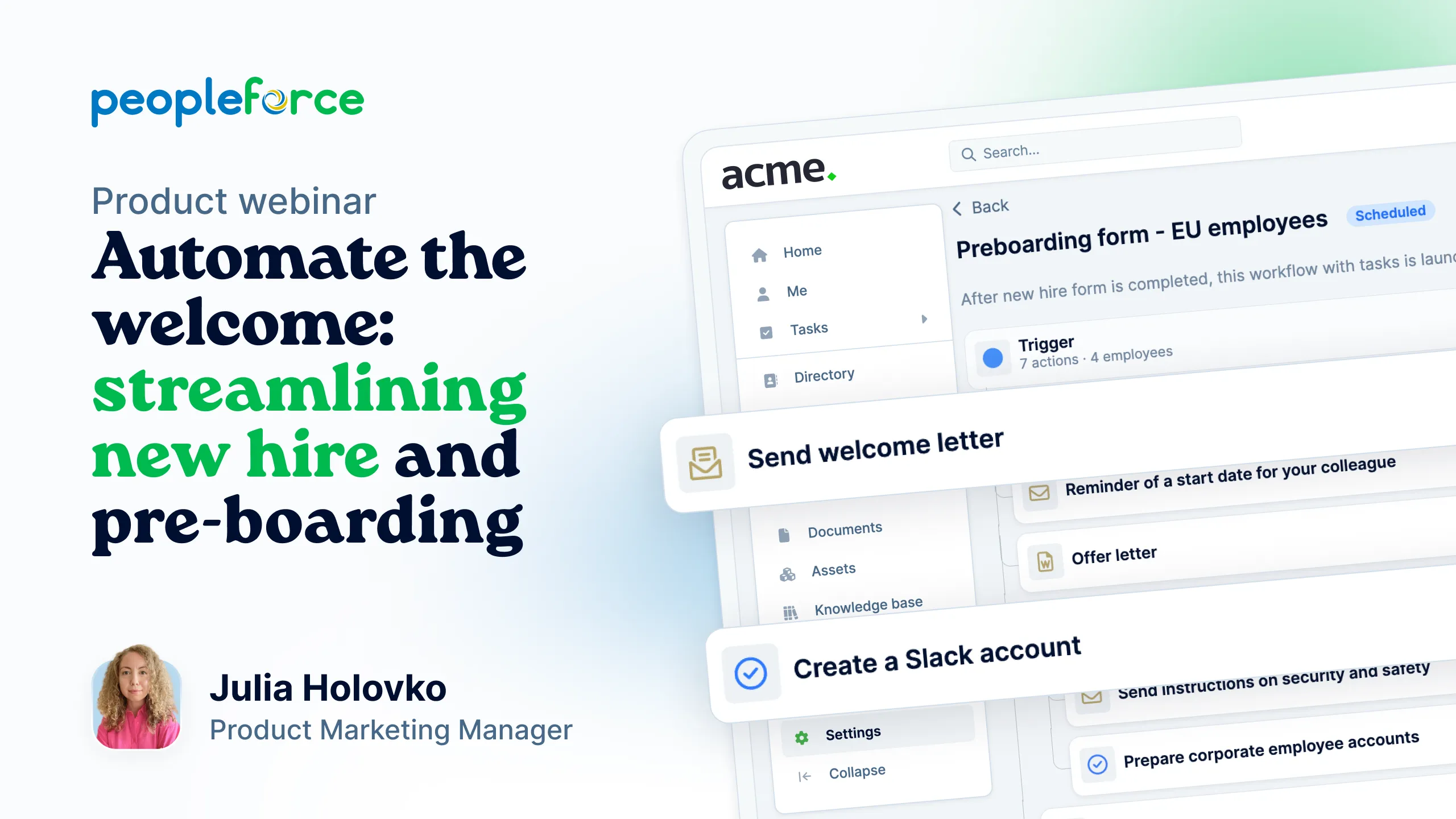 Automate the welcome: streamlining new hires and pre-boarding