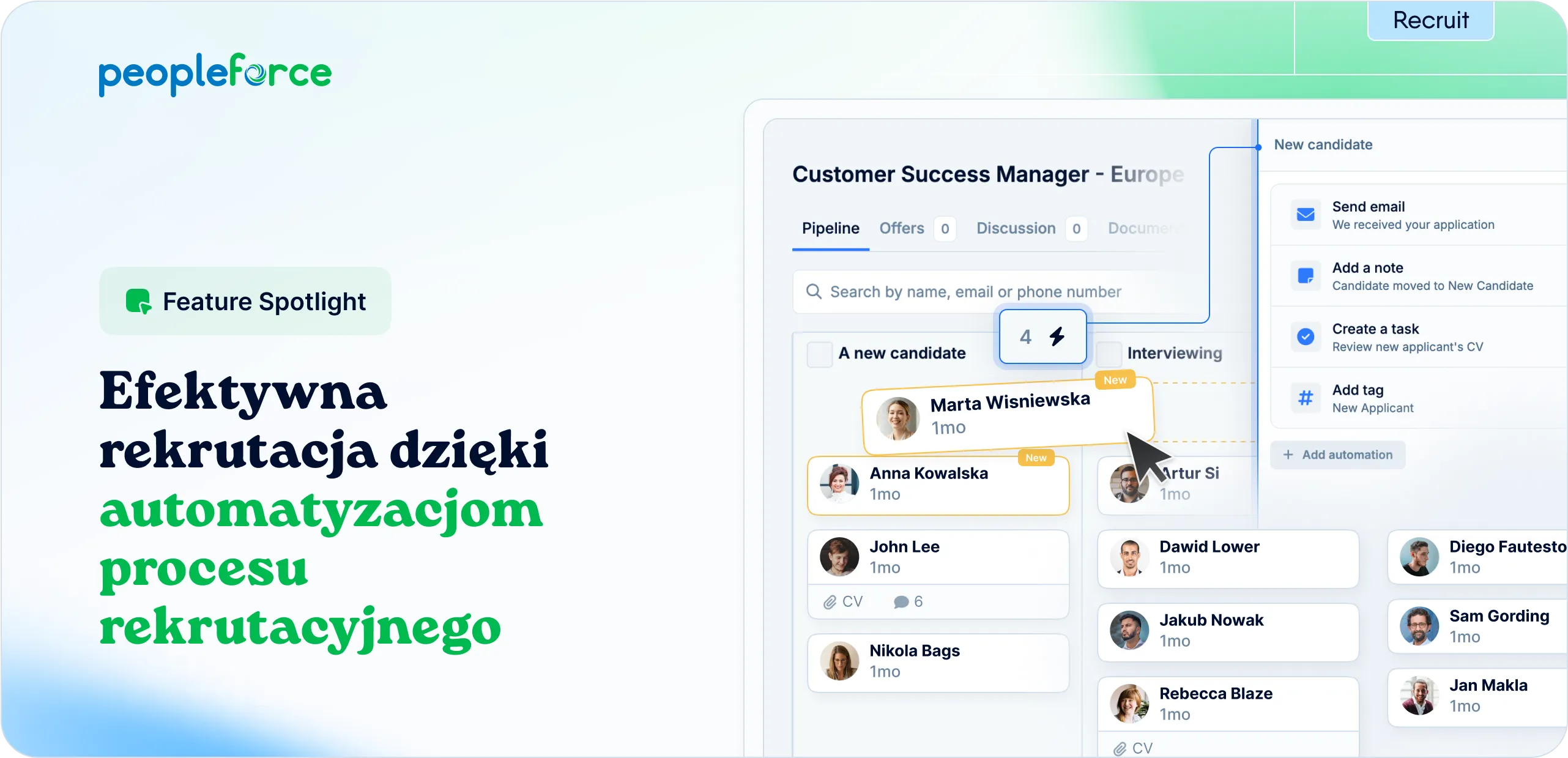 Dlaczego automatyzacje modułu Recruit to must-have rekrutacji?